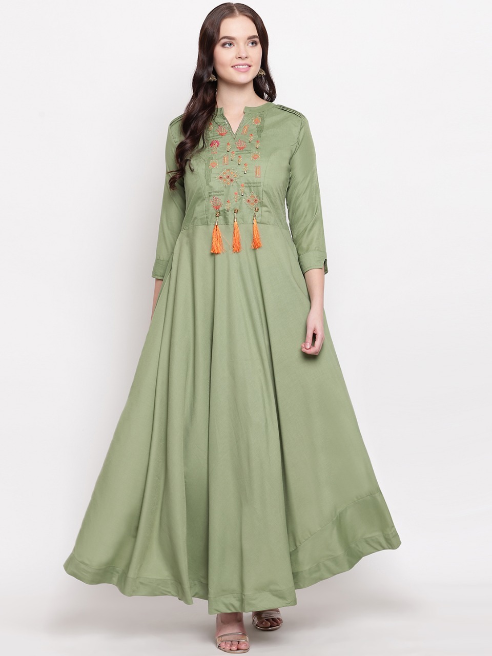 Indian Heavy Viscose Muslin With Value Gown