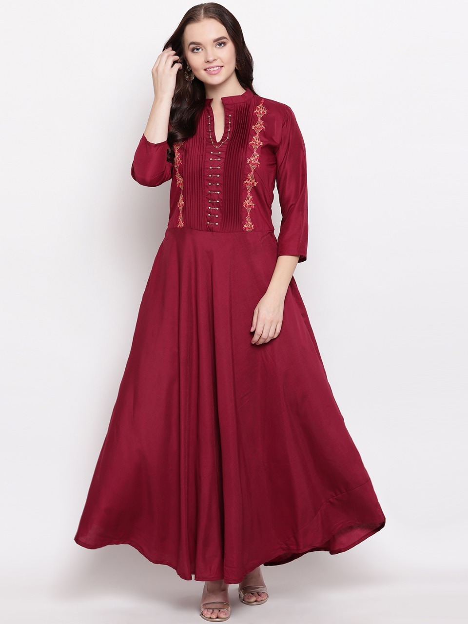 Indian Heavy Viscose Muslin With Value Gown