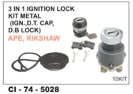 3 In 1 Kit W/ Ignition Lock Kit Metal Ape - Durable Metal, Designed For 4 Wheelers | Warranty Included, Versatile Functionality