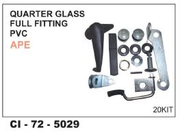Quarter Glass Full Fitting Pvc Ape L/R Vehicle Type: 4 Wheeler