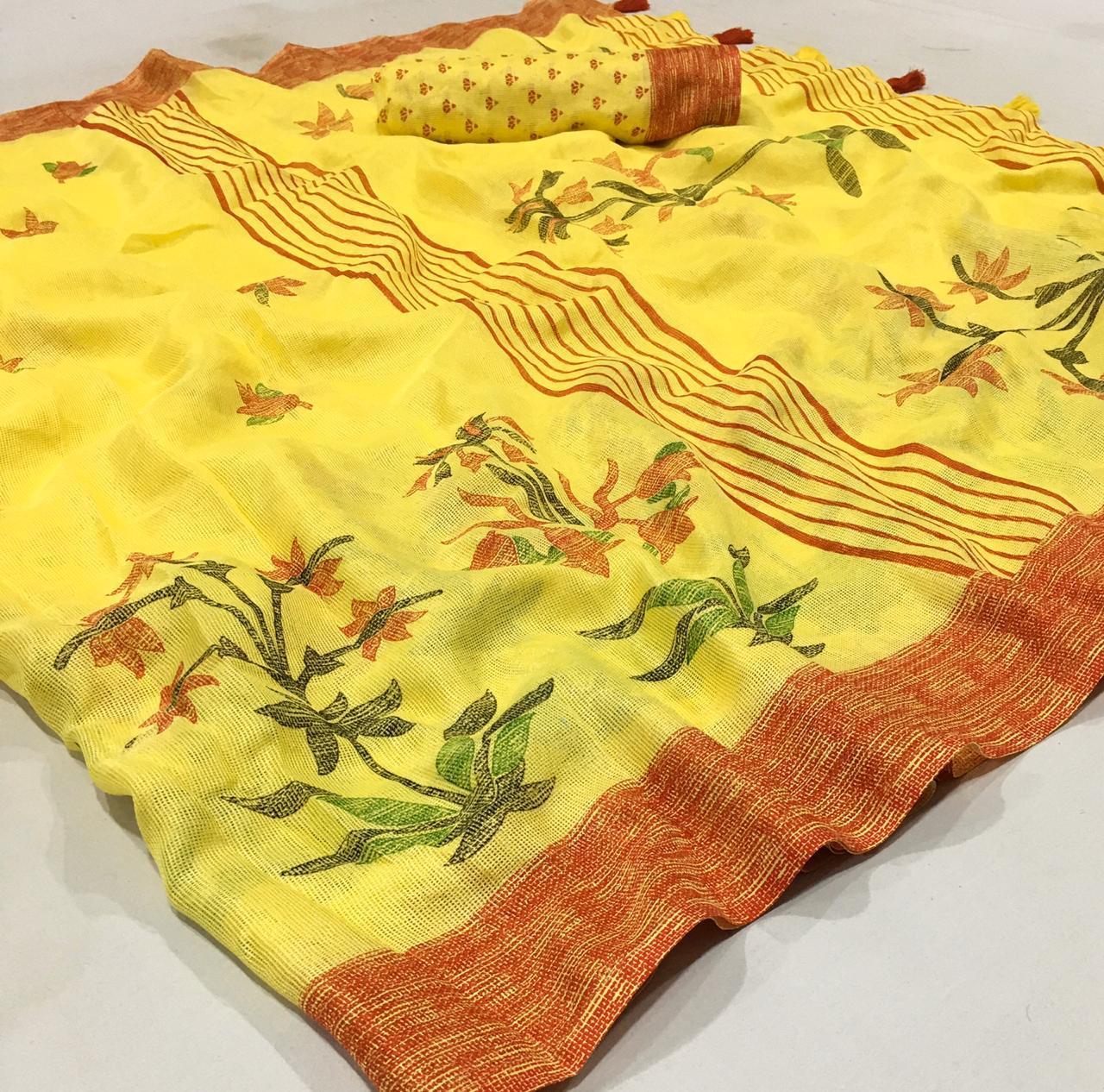 Woven Designer Jute Linen Saree