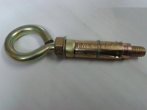 Hook Type Fastener - Iron, All Sizes Available, Zinc Blue & Yellow | Heavy Duty Rust-proof Passivated Steel, Ideal For Machinery Anchoring