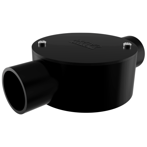 Pressfit Galaxy Electrical Pvc Junction Boxes - Pvc, 19 To 50 Mm, Black | Smooth Surface, Moisture & Fire Resistant, 1 To 4 Way Options