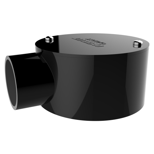 Pressfit Galaxy Electrical Pvc Junction Boxes - Pvc, 19 To 50 Mm, Black | Smooth Surface, Moisture & Fire Resistant, 1 To 4 Way Options