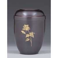 Orange Brass Metal Cremation Urns