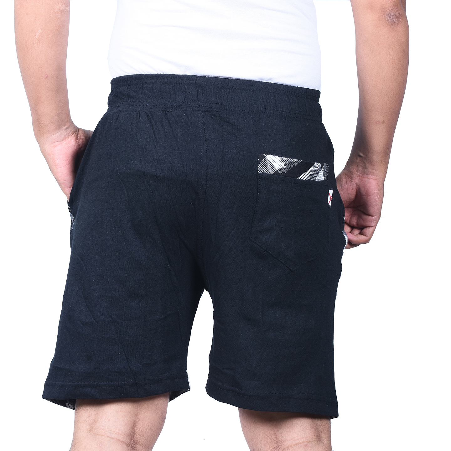 Cotton Bermuda Shorts - Plus Size L/xl, Black | Anti-uv, Breathable, Quick Dry, Non-toxic, Cool Dry, Washable, No Fade, Anti-wrinkle