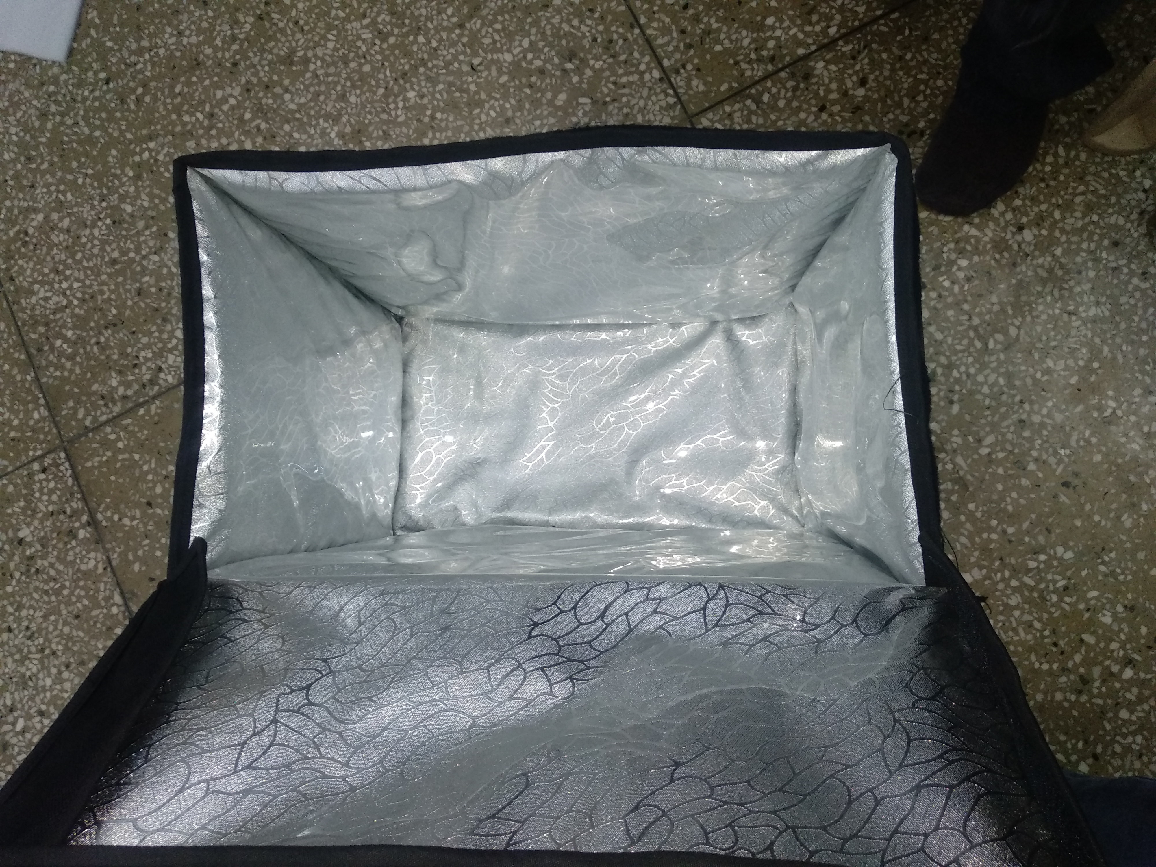 Black Ice-cream Brick Insulated Delivery Cooler Bag