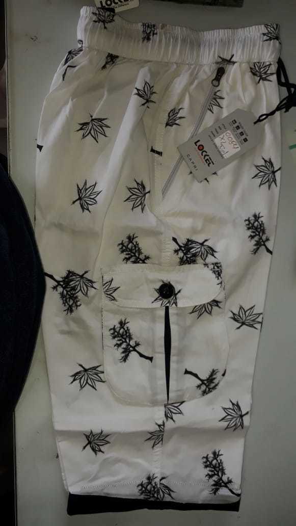 Washable Mens Printed Capris