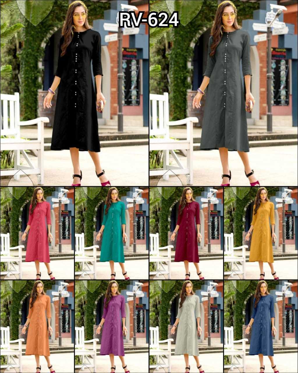 Kurti - Khadi Cotton, Size L (40")/xl (42")/xxl (44"), Length 42", Weight 350 Gm | Available In Red, Blue, Yellow, Pink, Black, Green, Simple Pattern