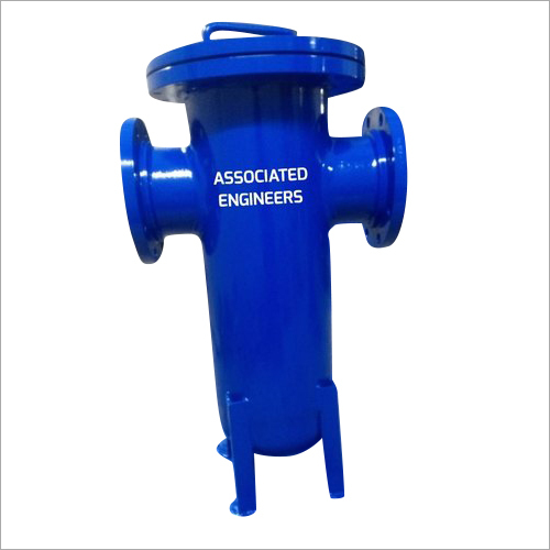 ब्लू फैब्रिकेटेड बास्केट स्ट्रेनर