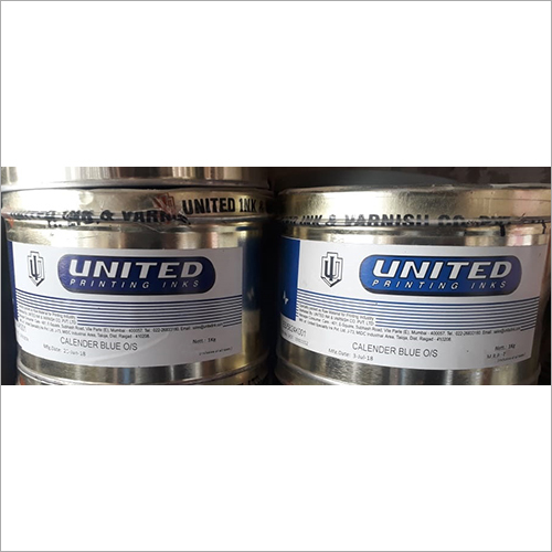 कैलेंडर ब्लू ओएस स्क्रीन प्रिंटिंग इंक