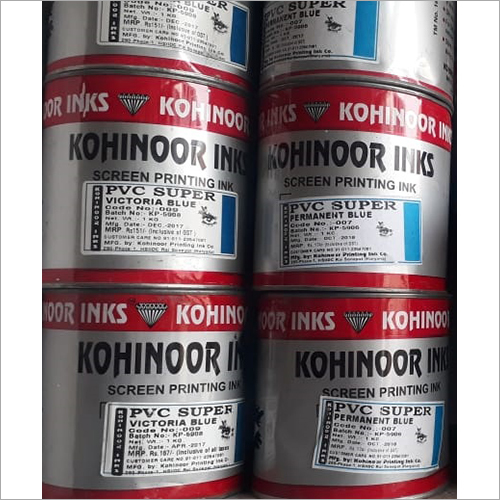 PVC Super Victoria Blue Screen Printing Ink - Liquid Formulation | Ideal for Printing Industry Applications, Store in Cool & Dry Place