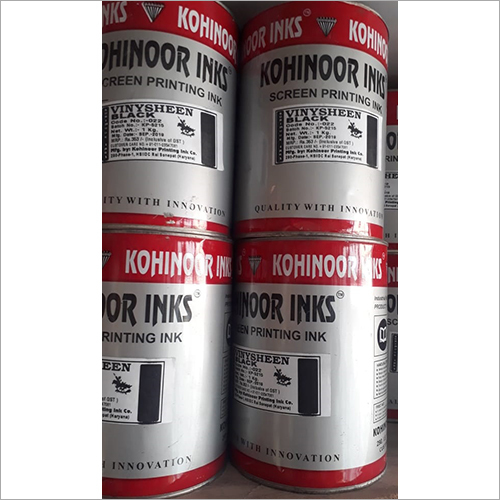 Vinysheen Black Screen Printing Ink - Liquid Formulation | Ideal for Printing Industry, Store in Cool & Dry Place