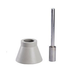 Sand Absorption Cone And Tamper - Color: Silver