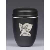 Shiny Black Wholesale Metal Cremation Urns