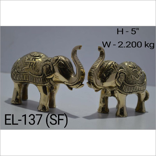 Brass Elephant Statue