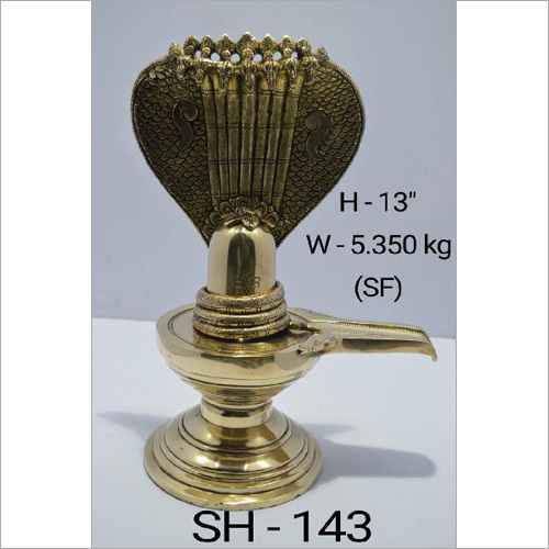 Brass Shivling Statue