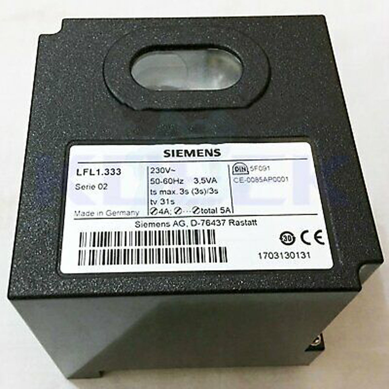Gas Burner Controller - High Pressure, Metal Fire Tube Structure | New, Once Through, Industrial Usage, Black Color