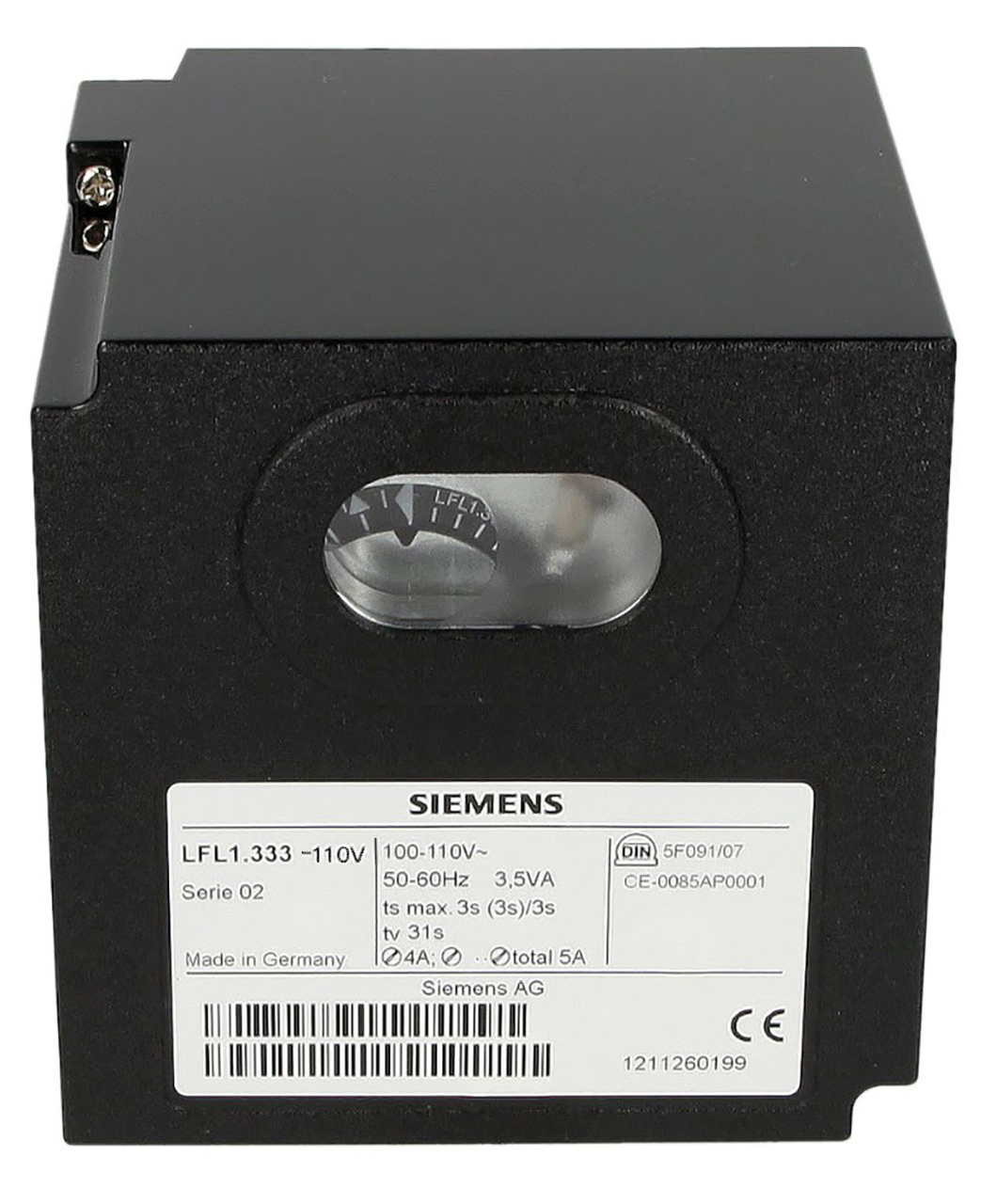 Gas Burner Controller - High Pressure, Metal Fire Tube Structure | New, Once Through, Industrial Usage, Black Color