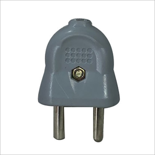Grey Two Pin Male Plug