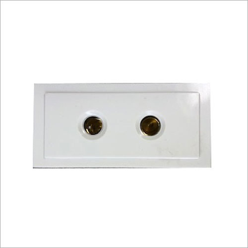 White 2 Pin Electric Socket