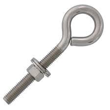 Eye Bolts And Eye Nuts - Rust Proof Cast Iron, 7-10mm Thickness, 5-7cm Length | Available In Different Sizes For Industrial Use