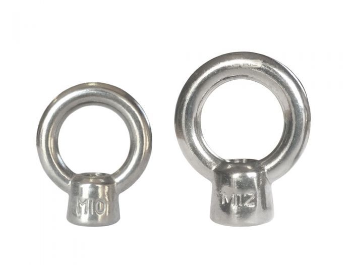 Eye Bolts And Eye Nuts - Rust Proof Cast Iron, 7-10mm Thickness, 5-7cm Length | Available In Different Sizes For Industrial Use