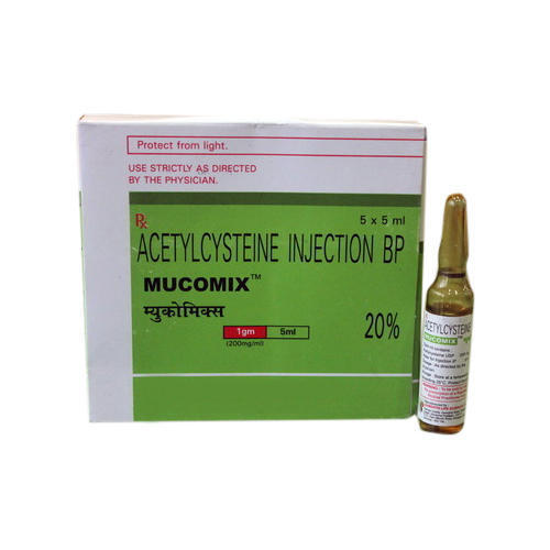 Acetylcysteine Injection - Injectable Liquid Formulation | Antidote For Acetaminophen Overdose, Prevents Hepatic Injury, Suitable For All