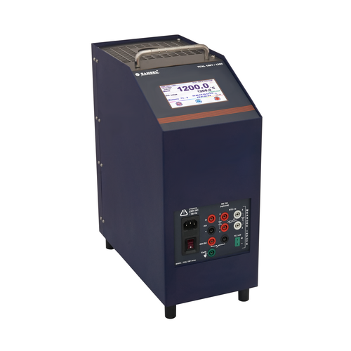 Dry Block Temperature Calibrator - 4.3 Inch TFT Touchscreen, 300-1200C Range, 1900 VA Power, 30 Min Stabilization, 18 kg Portable Design