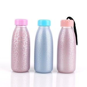 Any Color Is Available Based On Demands. 350Ml Round Shaped Glass Water Bottle Sports Water Bottle