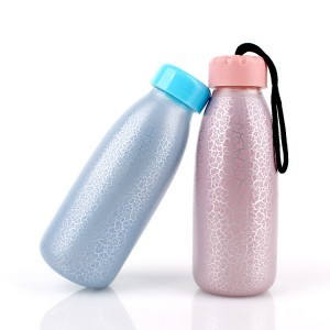 Any Color Is Available Based On Demands. 350ml Round Shaped Glass Water Bottle Sports Water Bottle