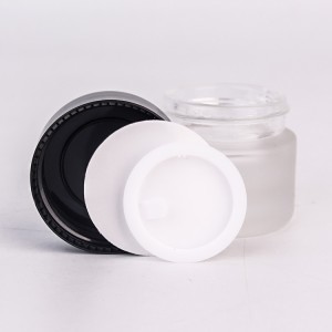 Any Color Is Available Based On Demands. Wholesale 10g Round Frosted Skincare Glass Jar For Eye Cream