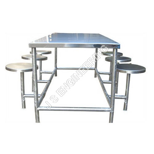 6 Seats Canteen Table