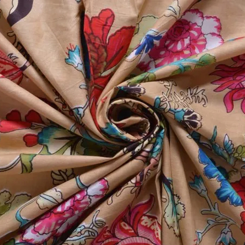 Indian Made Floral Print Fabric Jaipuri Ethnic Print 100% Cotton Fabric - 44 Inches Wide, Multi-Color, Eco-Friendly, Washable, Lightweight Fabric for Garments & Décor