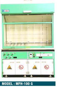 Fume Hood - Tempered Glass & Powder Coated Steel, Rectangular Customizable Dimensions | Manual Control, Efficient Fume Control, User-Friendly Design, 1-Year Warranty