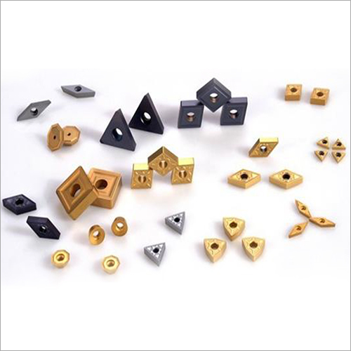 Carbide Cutting Inserts - High Precision, Various Dimensions | Triangular, Square, Round Shapes, TiN, TiAlN, DLC Coating, ISO, ANSI Grade