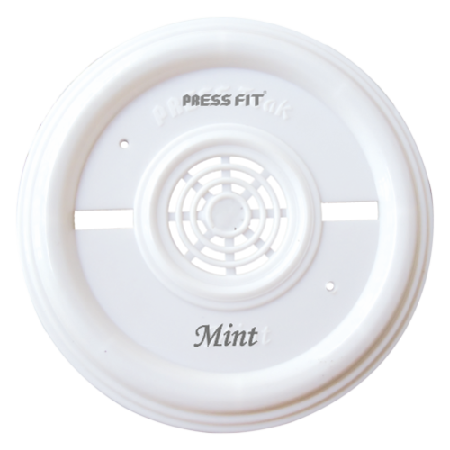 Pressfit Mint Plastic Round Plate - 3.5", 4.5", 7" Inch, White | Perfect Screw Holes, Includes Mounting Screws, Decorative Wiring Cover