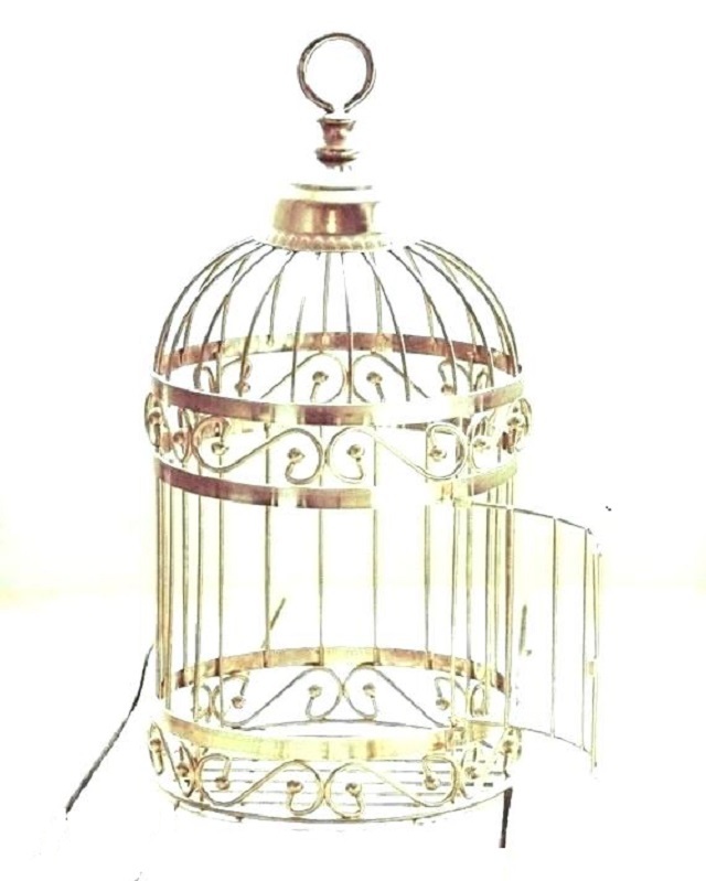 Brass Hanging Metal Iron Birds Cage