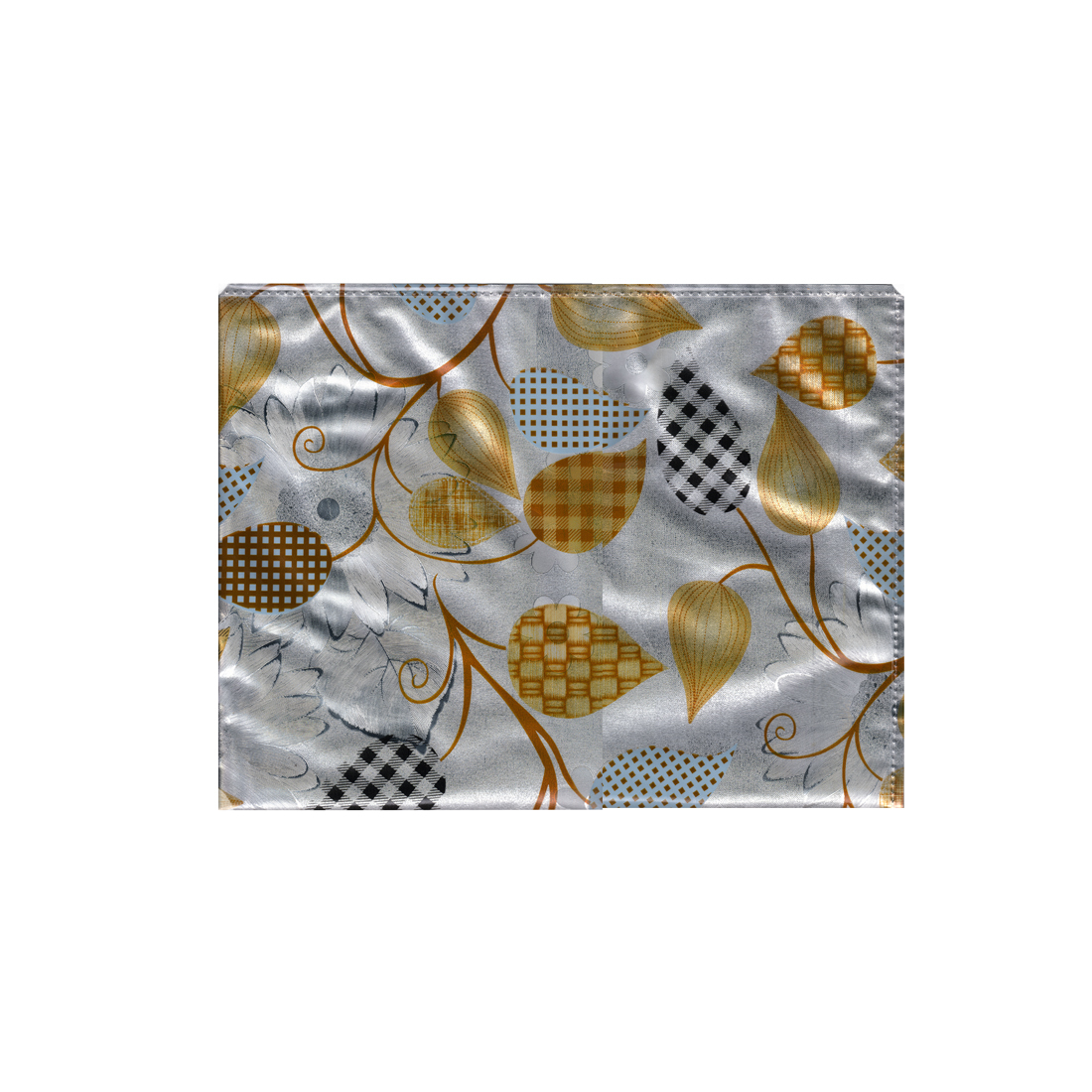 Saree Cover - Pvc Material, 17x14 Inches, Grey | Stylish Laminated Printed Design, Holds One Heavy Embroidered Saree