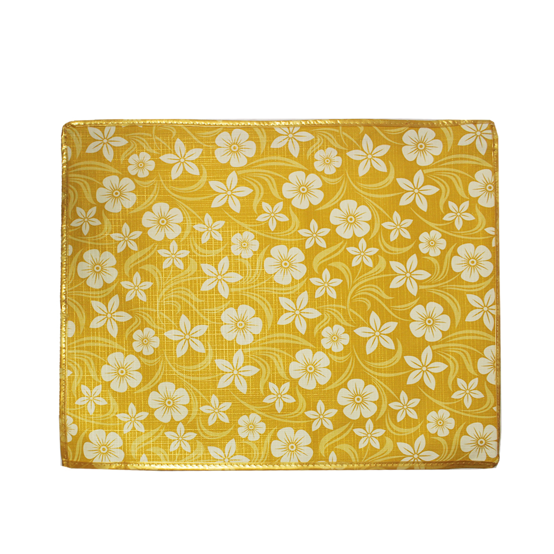 Saree Cover - Laminated Pvc, 17x14 Inches, Yellow | Stylish Design For Heavy Embroidered Garment Storage And Elegant Gifting