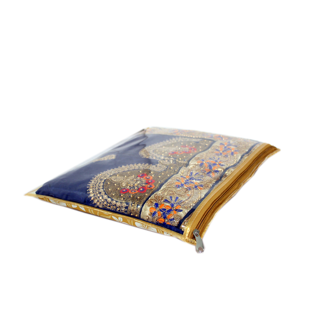 Saree Cover - Laminated Pvc, 17x14 Inches, Yellow | Stylish Design For Heavy Embroidered Garment Storage And Elegant Gifting