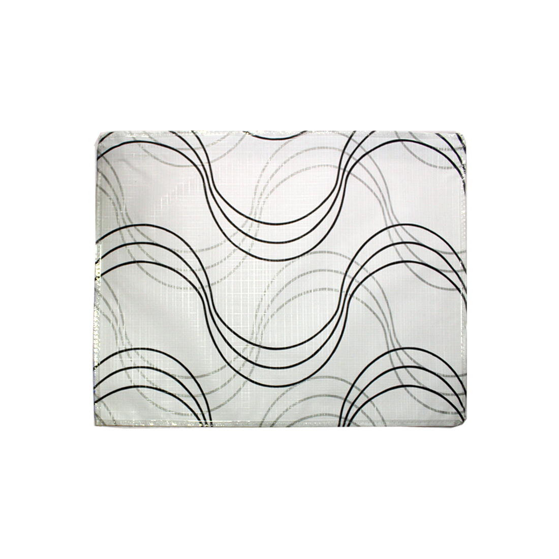 Saree Cover - Laminated Imported Printed Pvc, 17x14 Inch, White & Grey | Perfect For Storing Heavy Embroidered Garments
