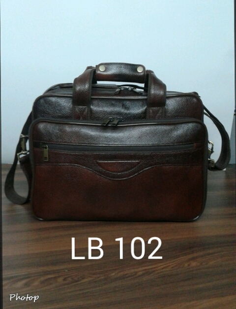 Pure Leather Office Bag - Professional Unisex Design | Certified Quality, Shoulder Style, 1-year Warranty