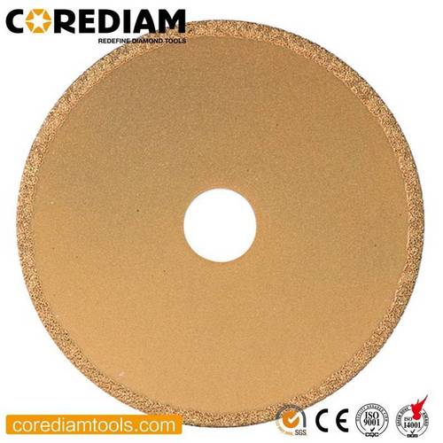 Diamond Vacuum Brazed Stone Blade With Continuous Rim