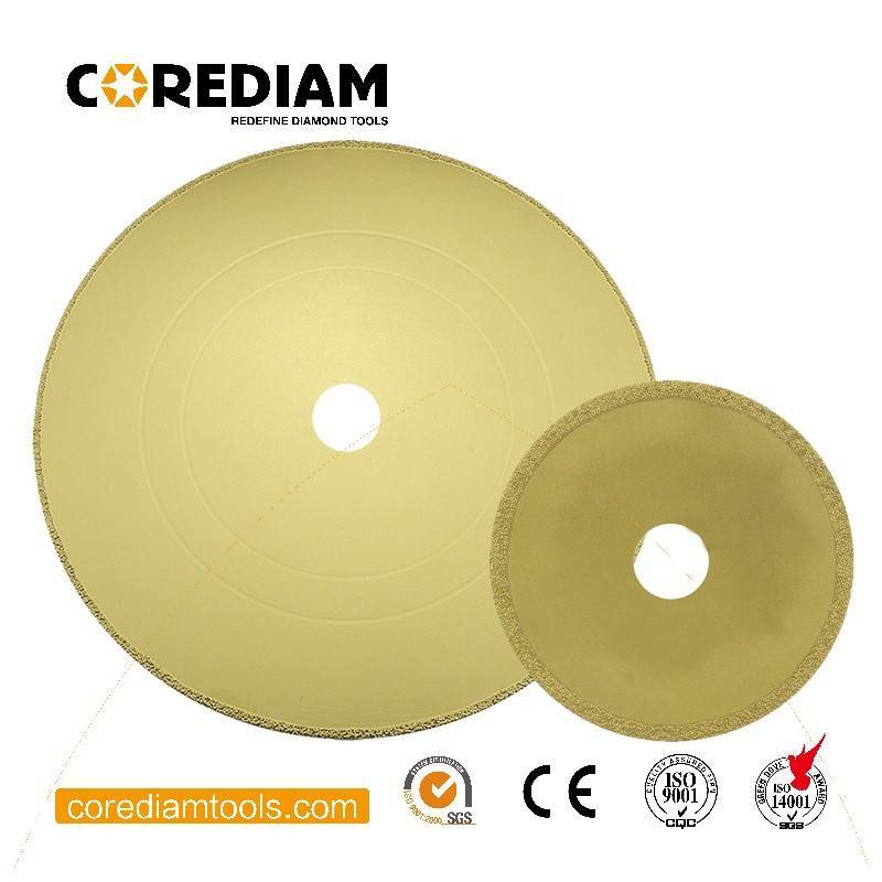 Diamond Vacuum Brazed Stone Blade With Continuous Rim