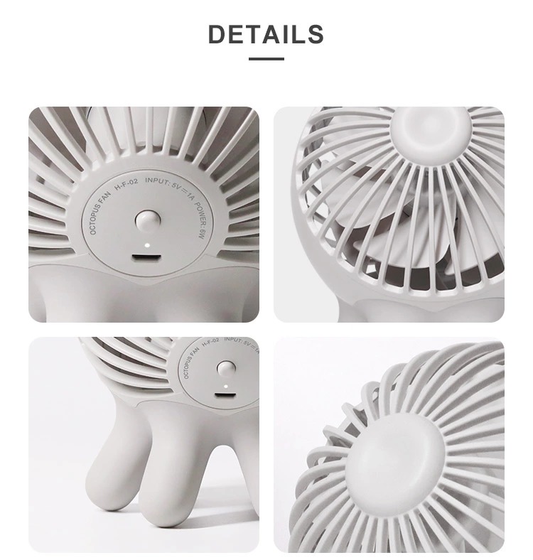 Handheld Desktop Rotatable Usb Rechargeable Fan Blade Material: Pc