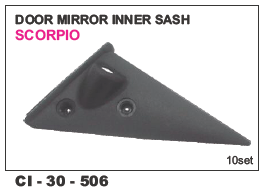 Door Mirror Inner Sash Scorpio - Durable Automotive Grade Material | Compatible with 4-Wheeler Vehicles, Includes Warranty
