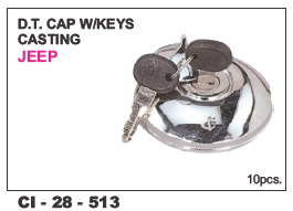 DT Cap W/Keys Casting Jeep - Durable Metal Construction | Compatible with 4 Wheeler Vehicles, Warranty Included