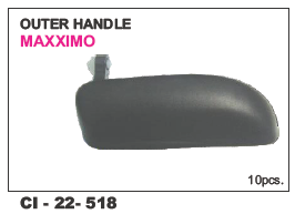 Outer Handle Maximo L/R - Durable Alloy Material, 4-Wheeler Compatibility | Warranty Included for Enhanced Reliability