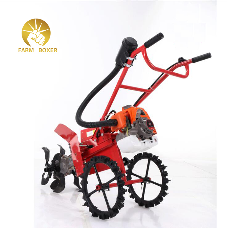 Red Fmzn-8003 Weeding Machine Micro Cultivator